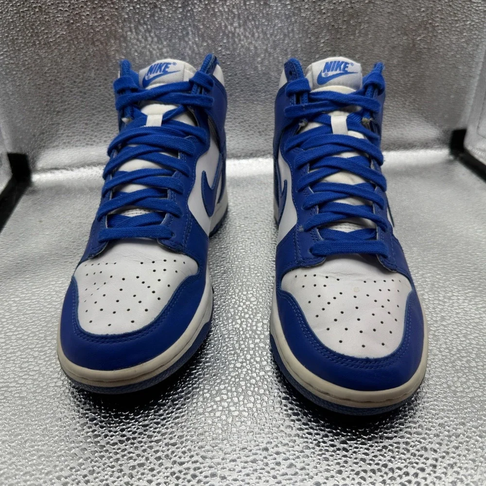 Size 6.5 Nike Dunk High Kentucky Mens Blue Excellent DD1399-102 White Game Royal